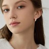 Lourny Small Hoop Earrings for Women, 18K Gold Plated Hypoallergenic