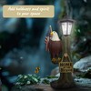 Eagle Outdoor Solar Statue 14x6 Inch, Garden Decoration Outdoor Waterproof,