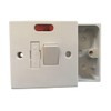Mr.Gadget's Solutions White 13A Switched Fused Spur with Neon Indicator,