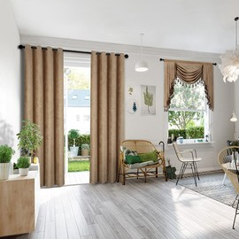 ELKCA Thick Chenille Window Curtains Valance for Living Room Coffee Waterfall Valance for Bedroom,Rod Pocket, W39 inches, 1 Panel
