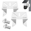 CTXSumTec 2-Pack Heavy-Duty Corner Security Camera Bracket - Weatherproof White