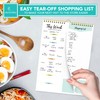 Decorably Meal Planner Pad with Shopping List Minimalist - 52