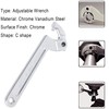 Wadoy Adjustable C Pin Spanner Hook Wrench for Hydraulic Ram
