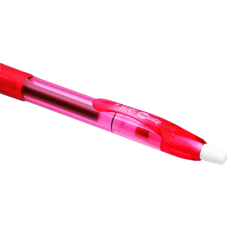 BIC 829159 Gel-ocity Original Gel-Roller Medium in Rot-12erSet