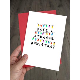 Funny Stranger Things Christmas Card - Have a Strange Xmas