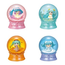 Reement Hatsune Miku Series Scenery Dome - The Story of the Season Playing - 1 Box, Approx. H 3.5 x W 5.5 x D 3.1 inches (90 x 140 x 80 mm), PVC