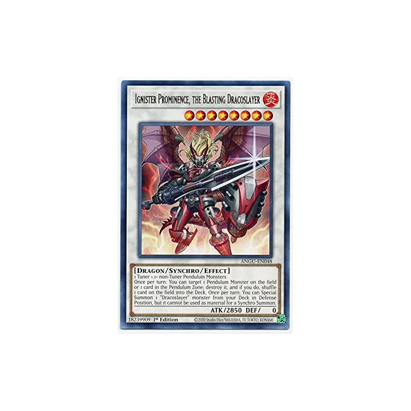 Ignister Prominence, The Blasting Dracoslayer - ANGU-EN048 - Rare -