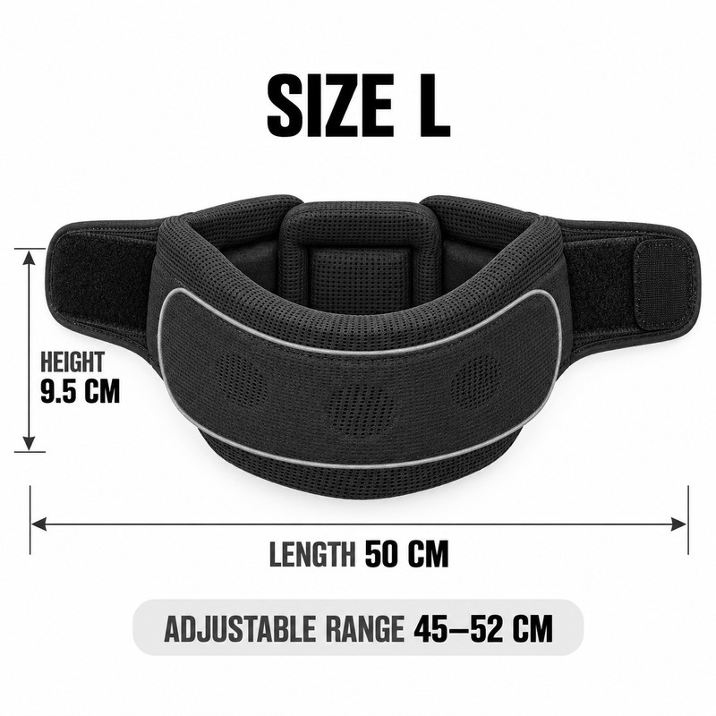 Soft Sponge Cervical Collar Neck Support Brace, Adjustable S–XL