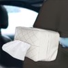 HEVLE Car Tissue Holder, PU Leather Tissues Box, Car Backseat