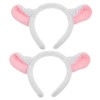Baluue 2pcs Cute Lamb Ears Hair Band Soft Sheep Headbands