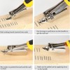 1 Packung Schwerlast-Heftklammerentferner-Werkzeug – 15 cm ergonomischer Heftklammerabzieher für Möbel,