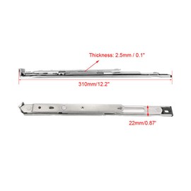 sourcing map 12-inch Hanging/Casement Window Hinge, 202 Stainless Steel Silver Tone
