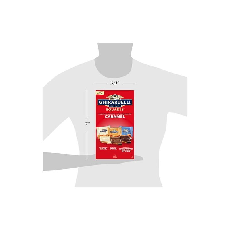 GHIRARDELLI Caramel Assorted Bag, 153 Grams