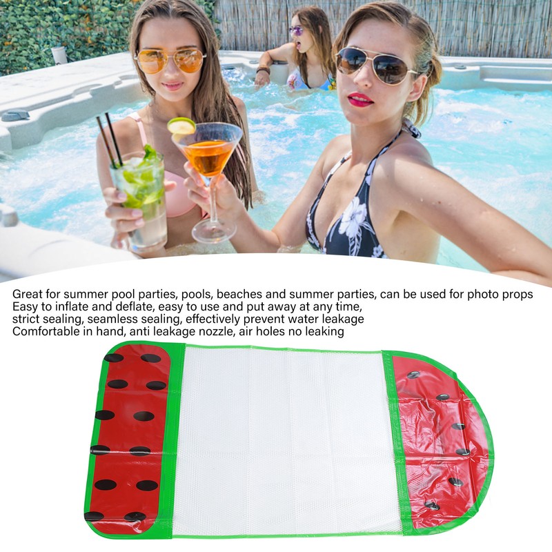 Folding Water Inflatable Floating Hammock Thickened Watermelon Foldable Pool Swimming