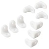 Ctyjia Pack of 20 Plastic Corner Braces, L-shaped Bracket with