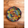 Artistic Talavera Pottery 12x12 Platter - Handmade in Mexico, Food