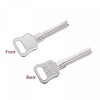 sourcing map Key Blank, 35mm Length 2 Slot Brass New