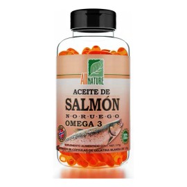 All Nature Omega 3 Aceite De Salmon Noruego 90 Capsulas Sabor Sin Sabor                                                                               