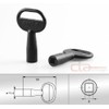 CTA Seals 6mm Square Key from GD ZN in Black