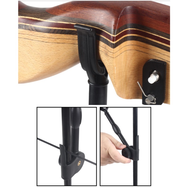 Archery Bow Stand Glass Fiber Foldable Portable Bow Stand Rack