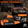 METOWARE Tree Saver Tow Strap 3'' × 8ft Recovery Strap,