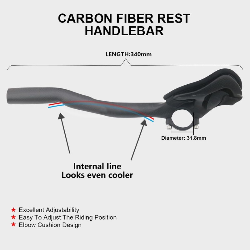 Alfa Pasca Triathlon Handlebar Attachment Aero Road Bike Triathlon Handlebar