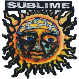 C&D Visionary Sublime Sun Logo Patch, Yellow, Black, White