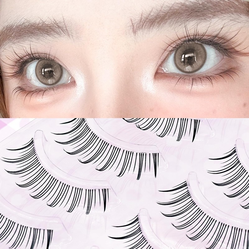 KOUUNOTENN 5 Pairs False Eyelashes, Natural, Self Eyelashes, Delicate Hair