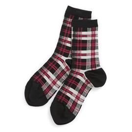 Vera Bradley Women's Crew Socks, Fireplace Plaid, One Size