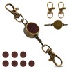 LanFly Reel Keychain, Reel Strap, Extendable, 13.8 inches (35 cm),