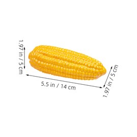 LOGOFUN 6 pcs Artificial Corn Decoration Simulation Corn Model Fake Corn Prop Foam Vegetable Photo Prop for Shop Window Decorations