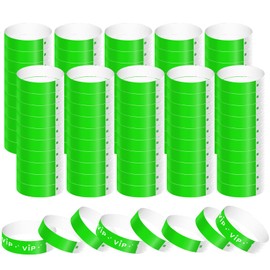 2020pcs Paper Wristbands for Events, Neon Wristbands Waterproof Entrance Wristbands Wrist Party Bands Paper Bracelets for Events Music Festival Sports Event Concert Exhibition (Green)