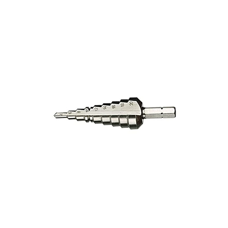 Wera 05104672001 Stepped Driller-Bit 843 4-20 mm, Silver