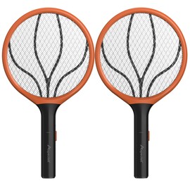 ASPECTEK 2-Pack Electric Fly Swatter, 3000V Bug Zapper and Mosquito Racket for Indoor and Outdoor Use, Handheld Insect and Mosquito Killer (2xAA Batteries Not Included)