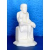 StonKraft 6 Inch Indian White Marble Stone Saibaba, Sai Ram,