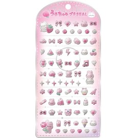 Crux CRUX Urutsuru Petit Stickers Pink Puffy 3D Nail Parts Smartphone Decoration Oshikatsu 133351