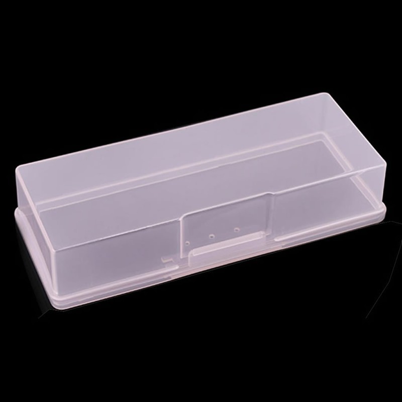 S-TROUBLE New Transparent Empty Nail Storage Box Manicure Tools Organizer