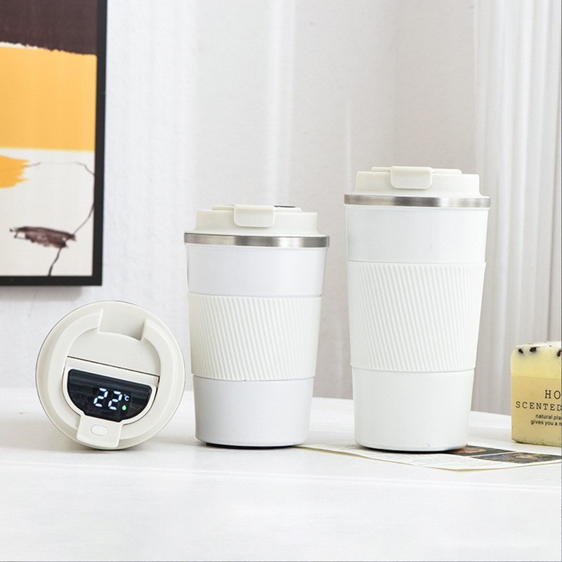 Vacuum Insulation Cup 304 Stainless Steel Simple Portable Temperature Display