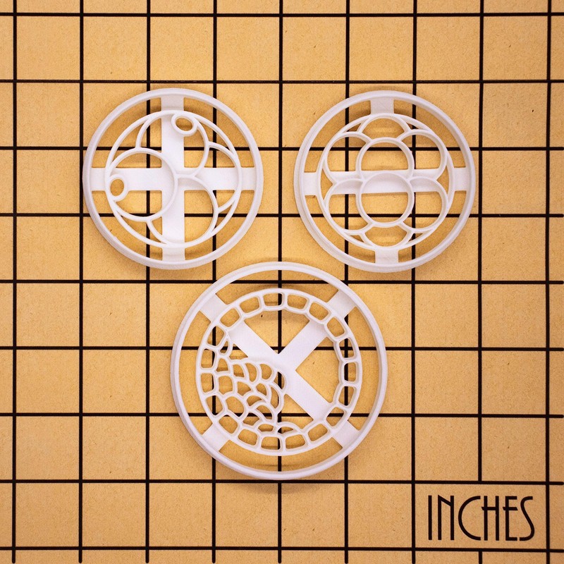 BAKERLOGY Set of 3 Embryo Cookie Cutters (Shapes: 4 Cells,