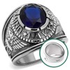 YVO Customizable Navy Ring - Free Engraving Included - Size
