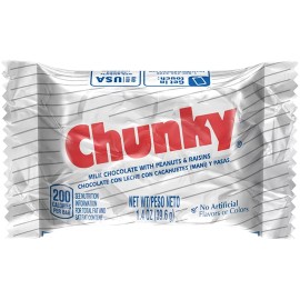 Nestlé Chunky Milk Chocolate Candy Bars, Bulk Individually Wrapped Ferrero Candy, 1.4Oz