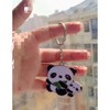 LiJuanWang Keyring Pendant, Gift Keyring, Bamboo Panda Keyring, Metal Lucky