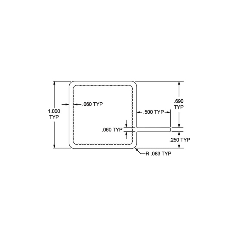 80/20 Inc., 9005, 1" x 1" Quick Frame with Flange