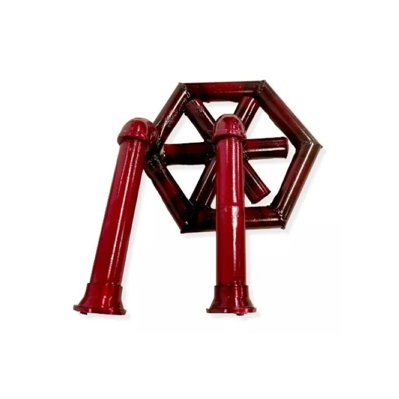 Quemador Doble Estrella, Con Codo, T. Inyectada