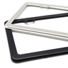 2 Pieces Porta Placas para Auto Acero Inoxidable Marco Universal