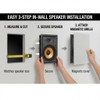 Herdio 8 Inch 2-Way in-Wall Speaker for Left/Right Main Channel