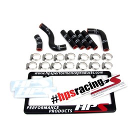 HPS 57-1344-BLK Black Silicone Heater Hose Kit Coolant