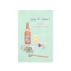 [Set of 4] Post Cards, Message Pattern, Cute, Summer, Postcards,