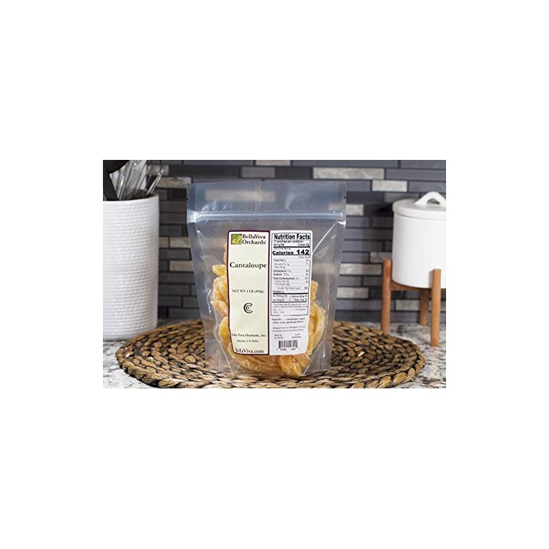 Bella Viva Orchards Dried Cantaloupe, 1 lb of Dried Fruit