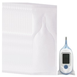 Disposable Digital Thermometer Probe Covers for Accurate and Hygienic Rectal Thermometer Measurements, Wrap Around The Thermometer's Entire Body Pack of 100